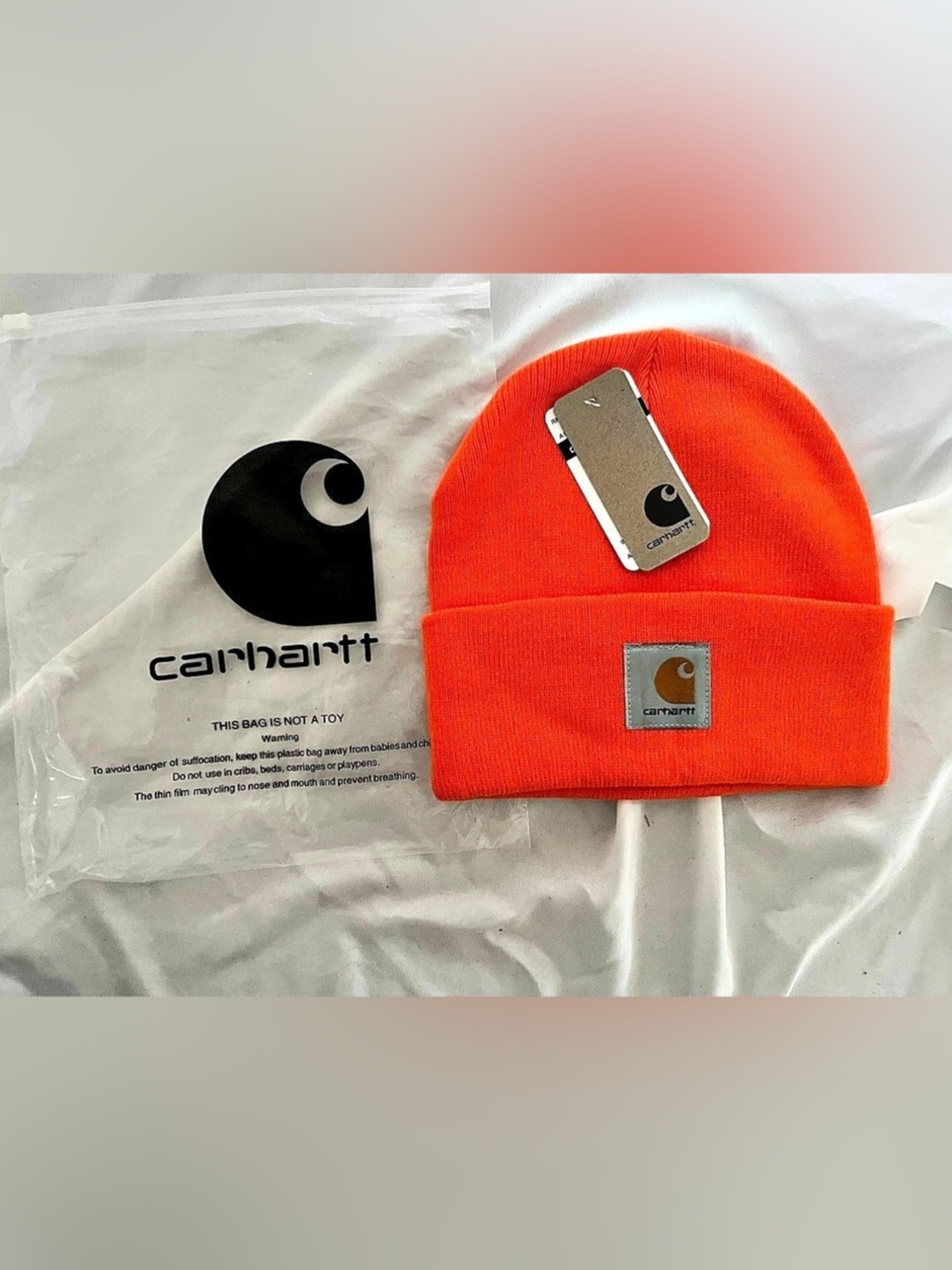 Carhartt A18 Knit Cuffed Beanie Orange